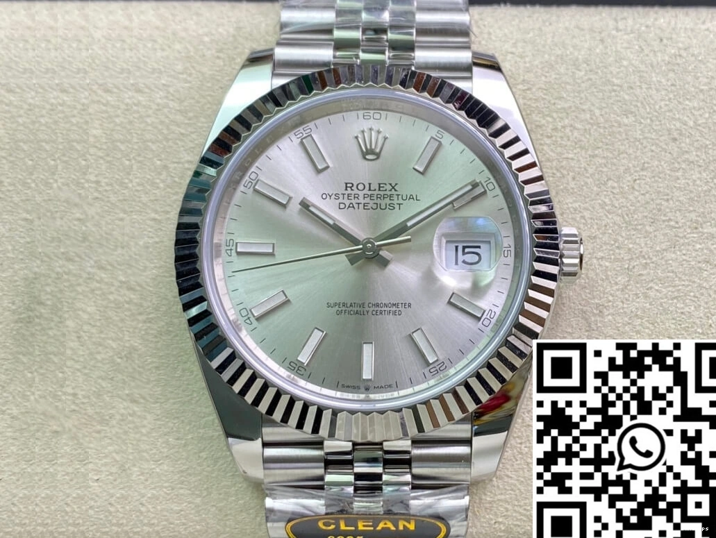 Rolex Clean Dial Datejust M126334-0004 Silver Factory 0213